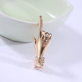 Alloy Love Hand Gesture Lapel Pin For Hip Hop Accessories Brooch view 6