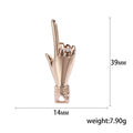 Alloy Love Hand Gesture Lapel Pin For Hip Hop Accessories Brooch view 5