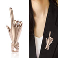 Alloy Love Hand Gesture Lapel Pin For Hip Hop Accessories Brooch view 2