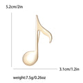 Alloy Music Note Brooch Vintage Fashion Women Clothing Accessory view 6