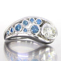 Delicate Geometric Hollow Zircon Ring Minimalist Women's Inlaid Finger Jewelry Accessories view 1