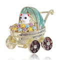Alloy Enamel Baby Carriage Bear Brooch Pin For Clothing Decoration view 1