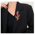 Alloy Zircon Pearl Branch Brooch For Suits And Cheongsam view 2