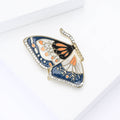 Alloy Enamel Butterfly Brooch Pin For Women Sweater Suit Decor view 4