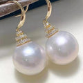 Light Luxury Faux Pearl Drop Earrings For Women Style Trendy Autumn Winter Jewelry view 2