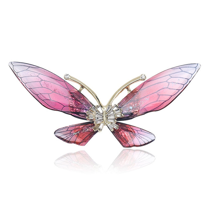Acrylic Butterfly Brooch For Cardigan Coat Suit Decoration