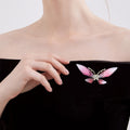 Acrylic Butterfly Brooch For Cardigan Coat Suit Decoration view 2