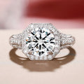 Eight Hearts Eight Arrows Zircon Copper Ring For Women European American Fashion Jewelry view 2