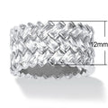Electroplated Copper T Square Zircon Ring For Women Half Circle Rhinestone Luxury Fashion Jewelry view 4