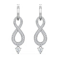 High Quality Eternal Love Infinity Figure Eight Pendant Huggie Earrings For Women view 4