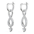 High Quality Eternal Love Infinity Figure Eight Pendant Huggie Earrings For Women view 2