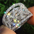 Fashion Full AAA Cubic Zirconia Micro Pave Ring For Party Banquet Engagement Jewelry view 1