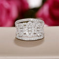 Fashion Full AAA Cubic Zirconia Micro Pave Ring For Party Banquet Engagement Jewelry view 3
