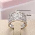 Fashion Full AAA Cubic Zirconia Micro Pave Ring For Party Banquet Engagement Jewelry view 5