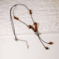 Korean Retro Ethnic Butterfly Pendant Necklace, New Chinese Handmade Beaded Long Fashion Jewelry view 3
