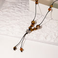 Korean Retro Ethnic Butterfly Pendant Necklace, New Chinese Handmade Beaded Long Fashion Jewelry view 2