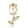 Alloy Hollow Rose Brooch Pin For Sweet Fashion Accessories view 1
