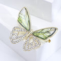Alloy Rhinestone Hollow Butterfly Brooch For Cardigans Coats And Suits view 4