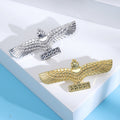 Simple Alloy Eagle Totem Brooch For Coat And Apparel Accessories view 3