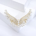 Alloy Rhinestone Wing Brooch For Coats And Apparel view 6