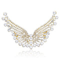Alloy Rhinestone Wing Brooch For Coats And Apparel view 1