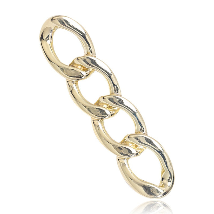 Alloy Chain Shape Brooch Pin For Women's Fashion Clothing Accessories