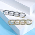Alloy Chain Shape Brooch Pin For Women's Fashion Clothing Accessories view 3