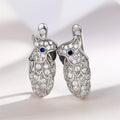 European American Vintage Animal Earrings, Micro Paved Zircon Parrot Ear Cuffs Fashion Jewelry view 1