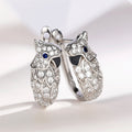 European American Vintage Animal Earrings, Micro Paved Zircon Parrot Ear Cuffs Fashion Jewelry view 2