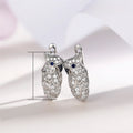 European American Vintage Animal Earrings, Micro Paved Zircon Parrot Ear Cuffs Fashion Jewelry view 5