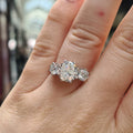 Women European American Single Row Three Zircon Ring Trendy Cross Border Fashion Jewelry view 3