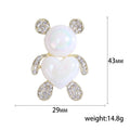 Cute Alloy Holographic Bear Brooch For Fashion Clothing Accessories view 5