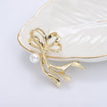 Alloy Ribbon Brooch Elegant Sweater Suit Clothing Accessory Pin view 4