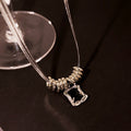 Metal Punk Hip Hop Multilayer Choker Necklace, Cool Versatile Collarbone Sweater Chain view 4