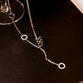 Metal Punk Hip Hop Multilayer Choker Necklace, Cool Versatile Collarbone Sweater Chain view 2