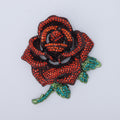 Alloy Rhinestone Rose Brooch Pin For Luxury Blazer Accessories view 6