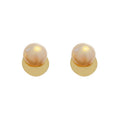 Alloy Twisted Circle Pearl Hoop Earrings, French Elegant Geometric Office Style view 5