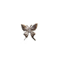 Zircon Irregular Pleated Butterfly Open Ring For Women view 5