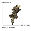 Alloy Rhinestone Pangolin Brooch For Men's Clothing Lapel Decoration view 6