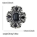 Alloy Crystal Glass Brooch Pin For Elegant Women's Coats view 10