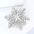Alloy Snowflake Brooch Pin For Coats And Scarves view 2