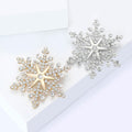 Alloy Snowflake Brooch Pin For Coats And Scarves view 3