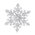 Alloy Snowflake Brooch Pin For Coats And Scarves view 5