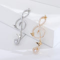 Alloy Pearl Butterfly Note Brooch Creative Lapel Pin For Clothing view 3