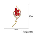 Alloy Rhinestone Pearl Bouquet Brooch Pin For Elegant Outfits view 5