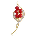 Alloy Rhinestone Pearl Bouquet Brooch Pin For Elegant Outfits view 1