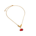 Year Of The Rabbit Pendant Necklace Elegant Jade Rabbit Collarbone Chain For Women view 5