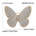 Alloy Rhinestone Butterfly Brooch Pin For Sweaters Suits And Coats view 5