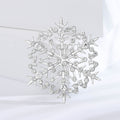 Alloy Rhinestone Snowflake Brooch Pin For Sweaters And Shirts view 3