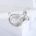 Alloy Rhinestone Mermaid Brooch Fashion Lapel Pin For Garments view 4